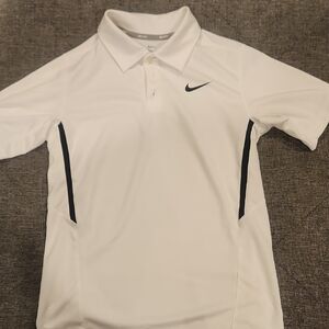 Nike Boy's White Polo with Black Accents
